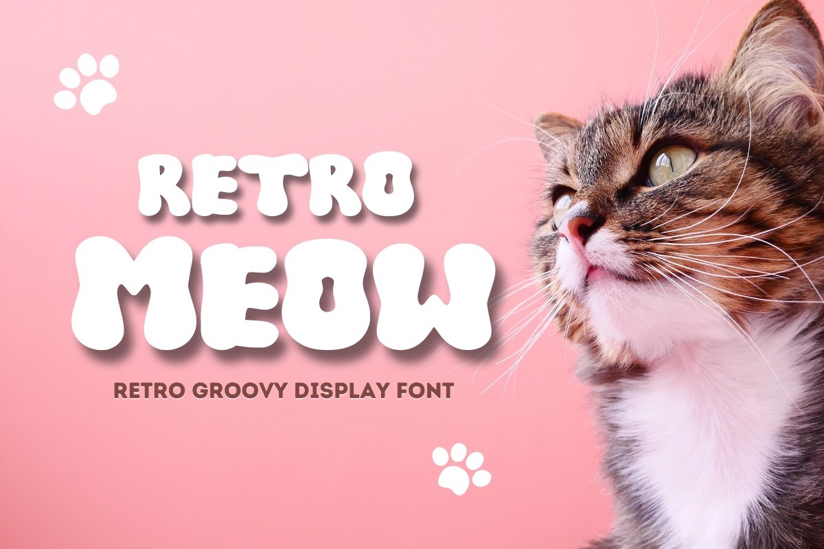 Шрифт Retro Meow