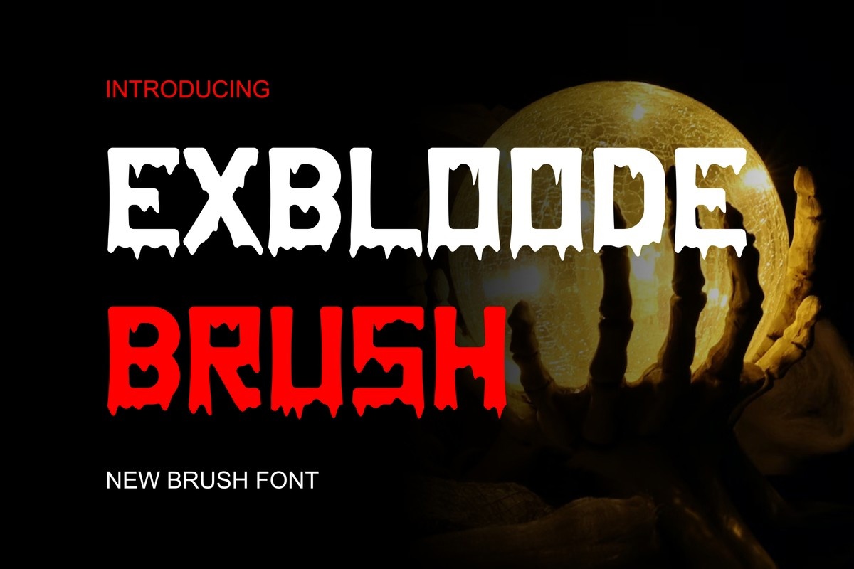 Шрифт Exbloodebrush