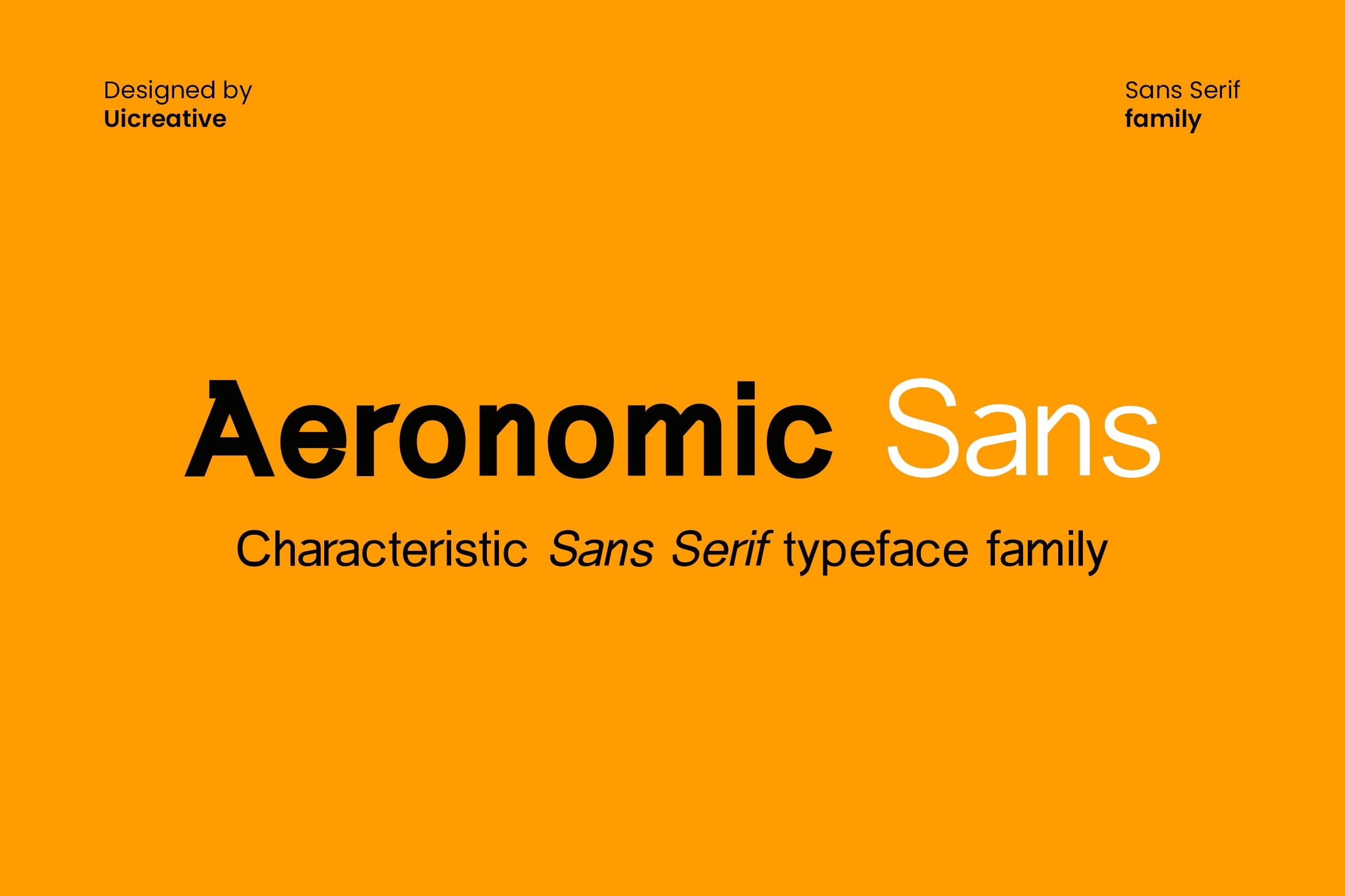 Шрифт Aeronomic Sans