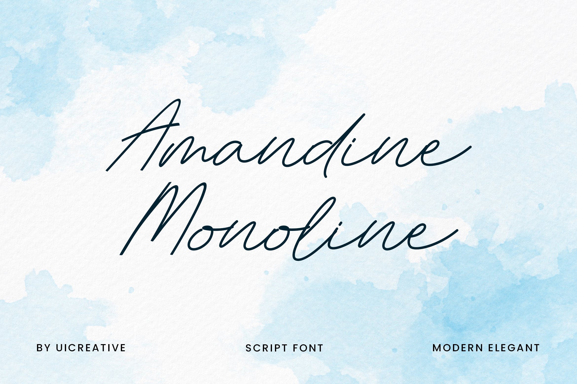 Шрифт Amandine Monoline