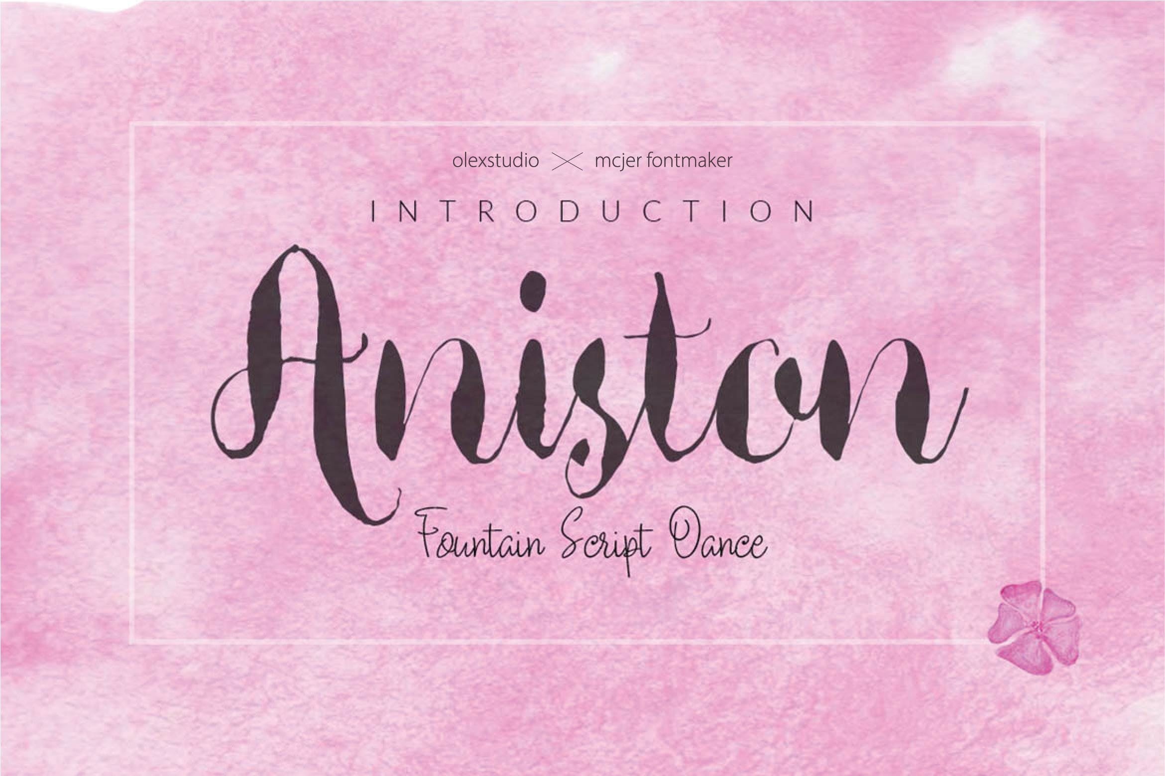 Шрифт Aniston