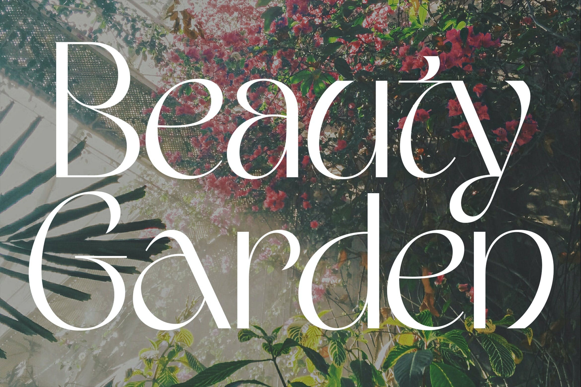 Шрифт Beauty Garden