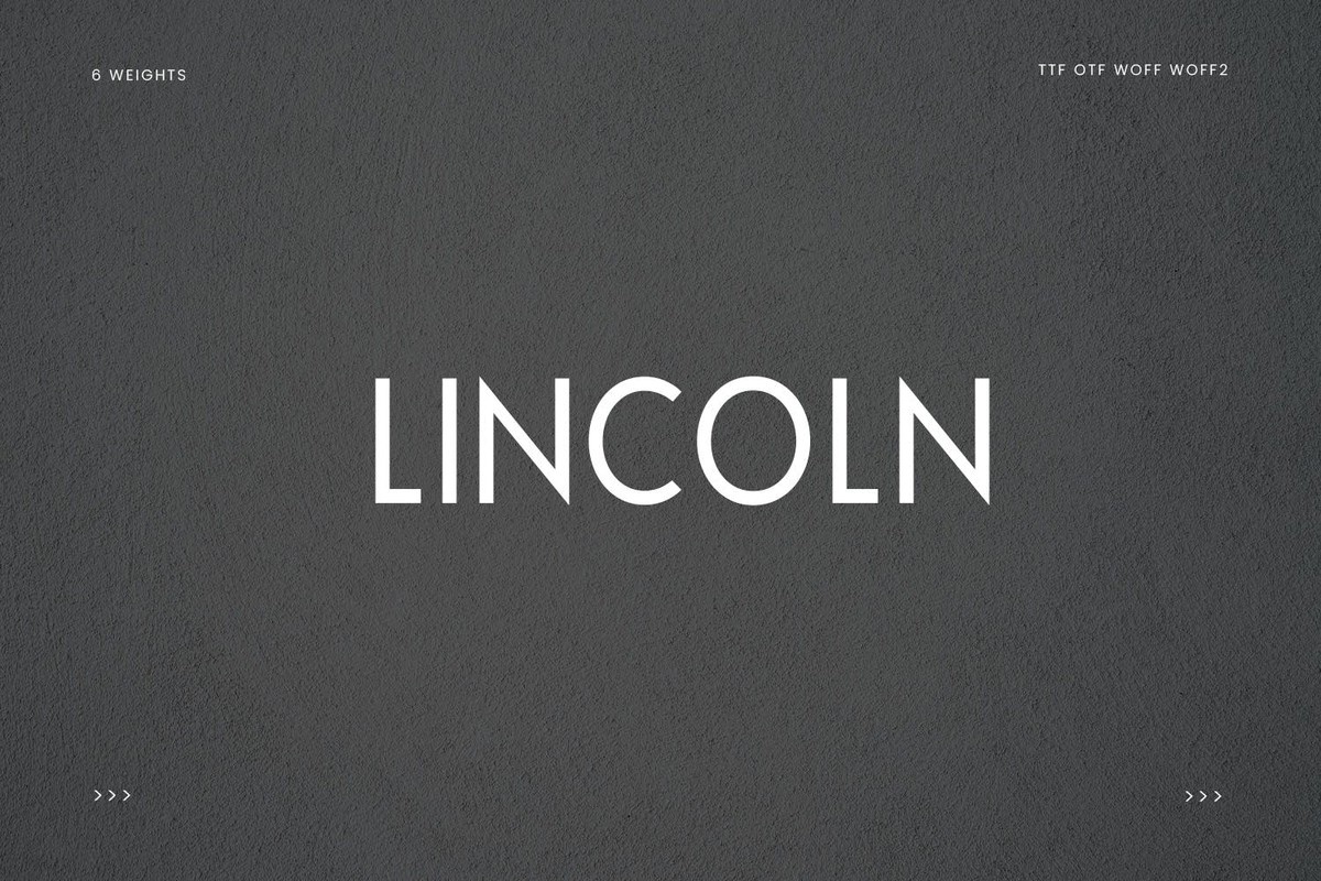 Шрифт Lincoln Display