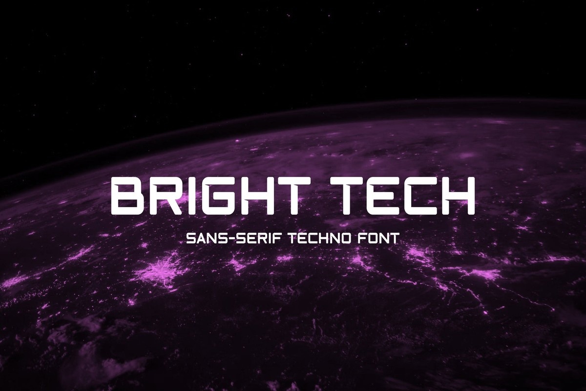 Шрифт Bright Tech