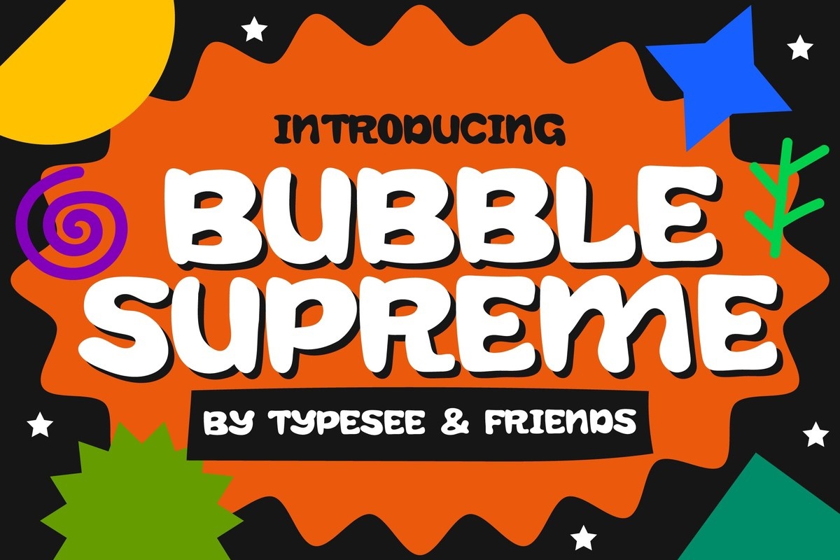 Шрифт Bubble Supreme