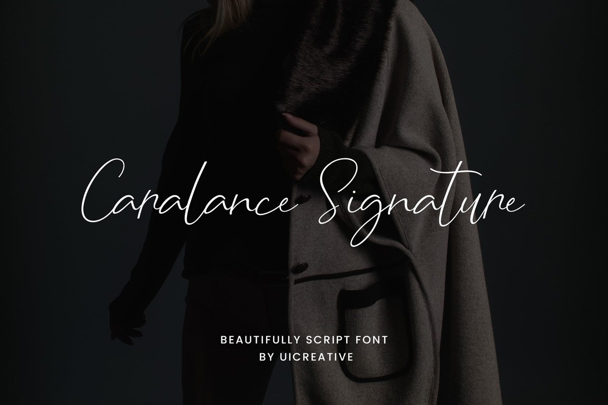 Шрифт Caralance Signature