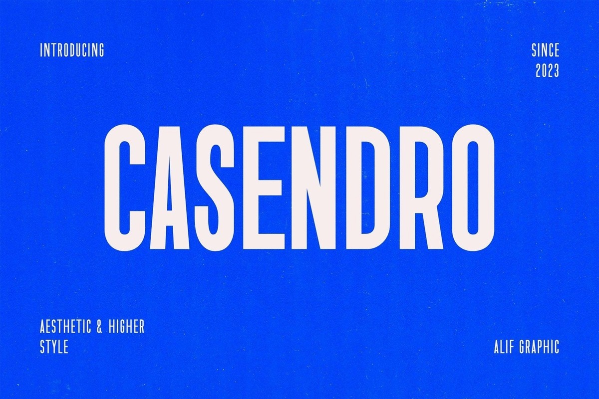 Шрифт Casendro