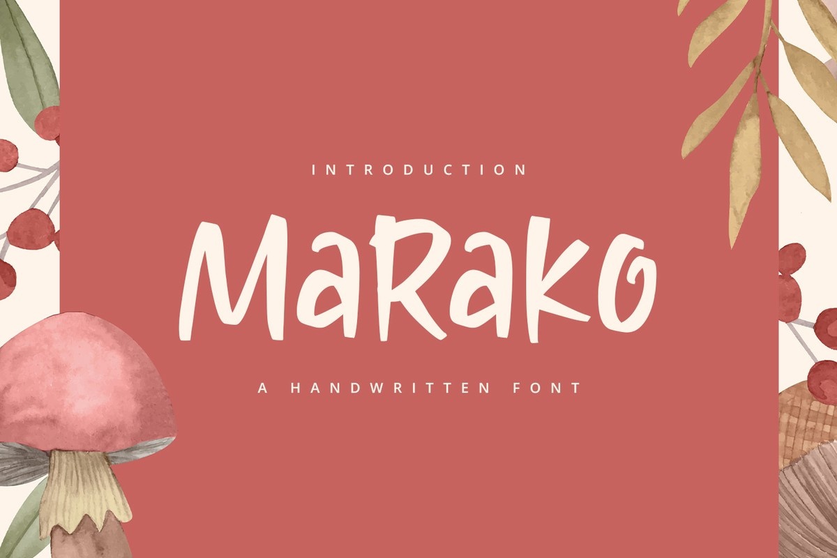 Шрифт Marako
