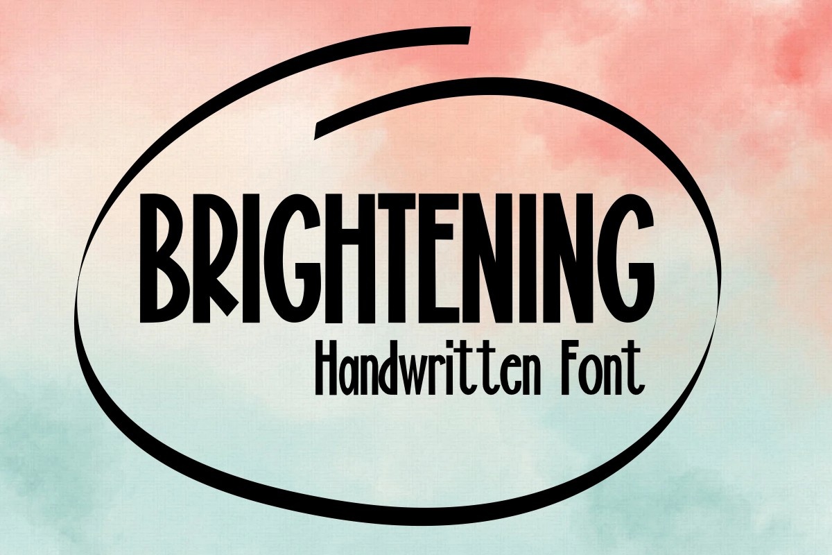 Шрифт Brightening