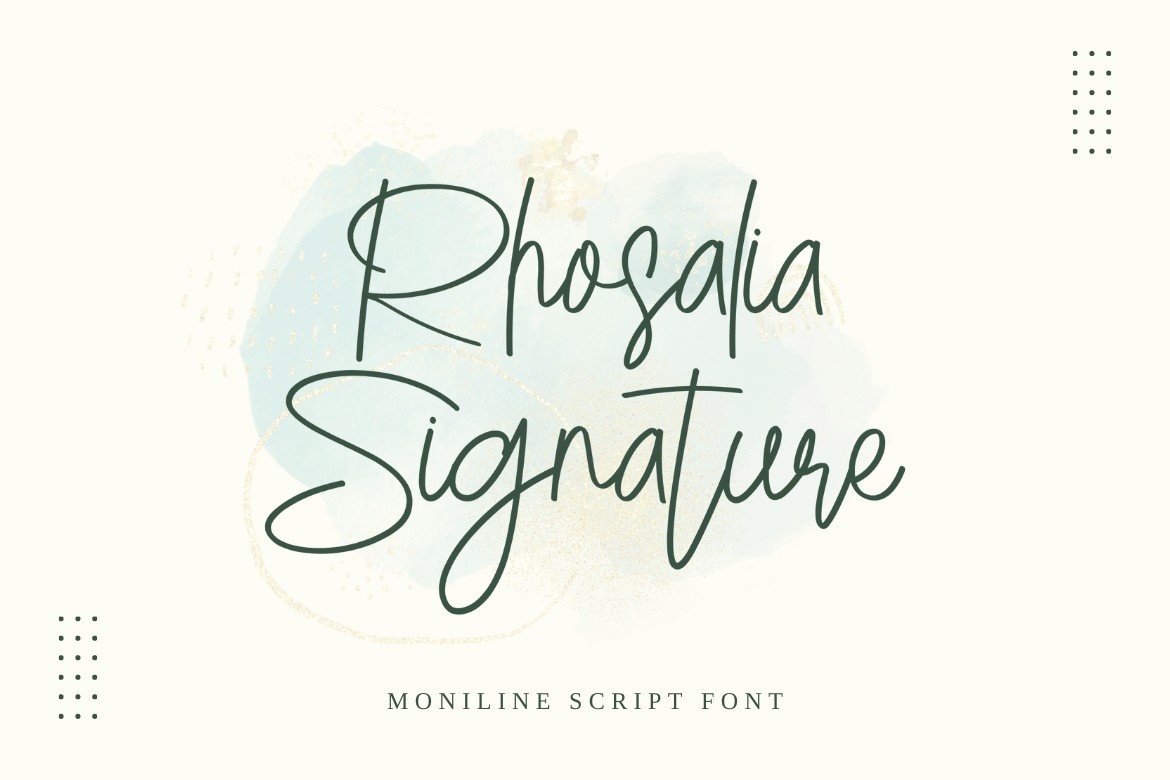 Шрифт Rhosalia Signature