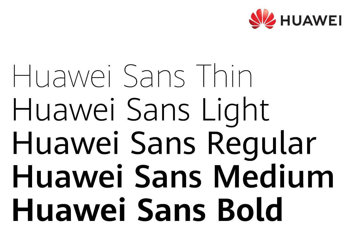 Шрифт Huawei Sans