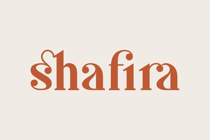 Шрифт Shafira