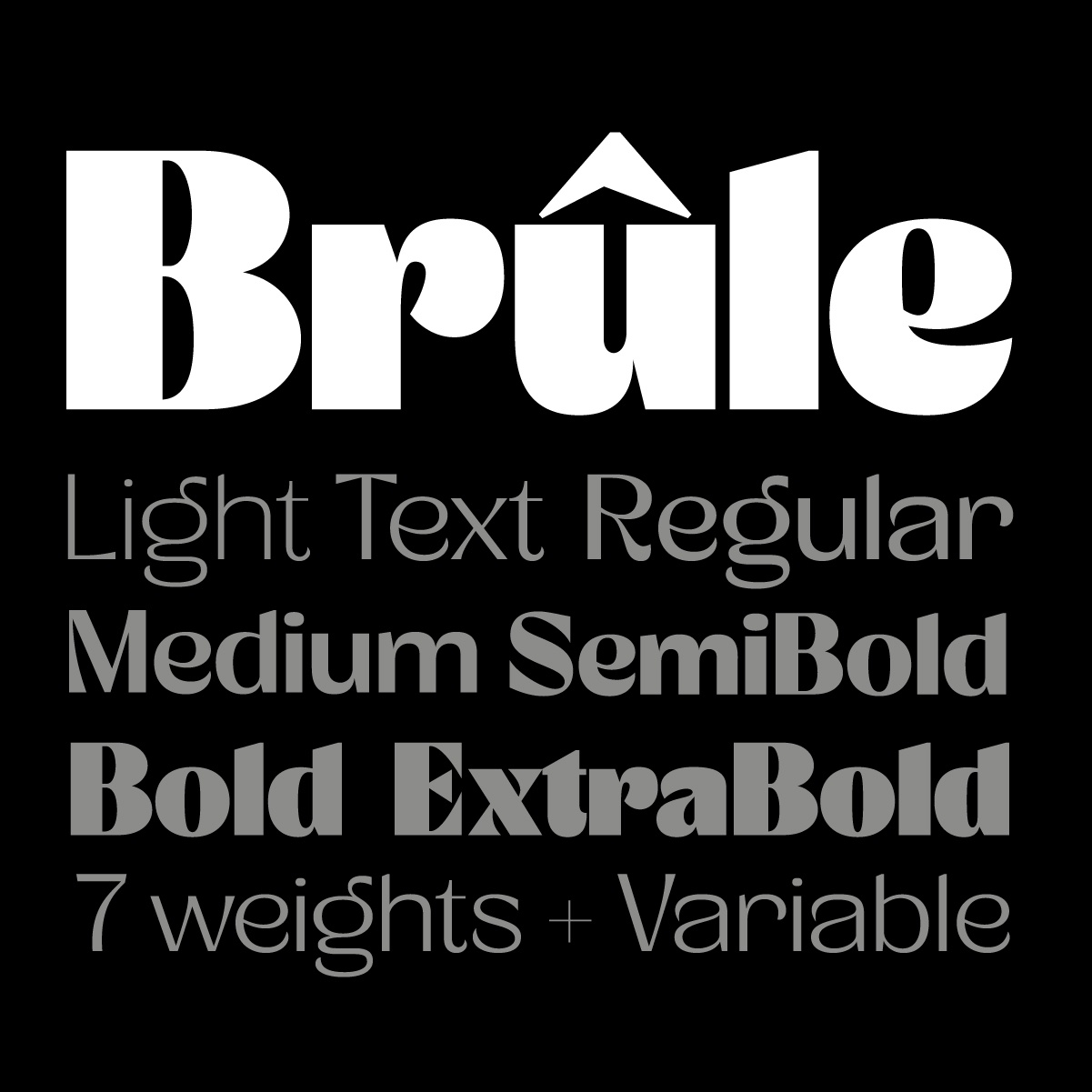 Шрифт Brule