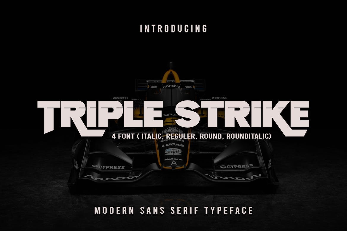 Шрифт Triplestrike