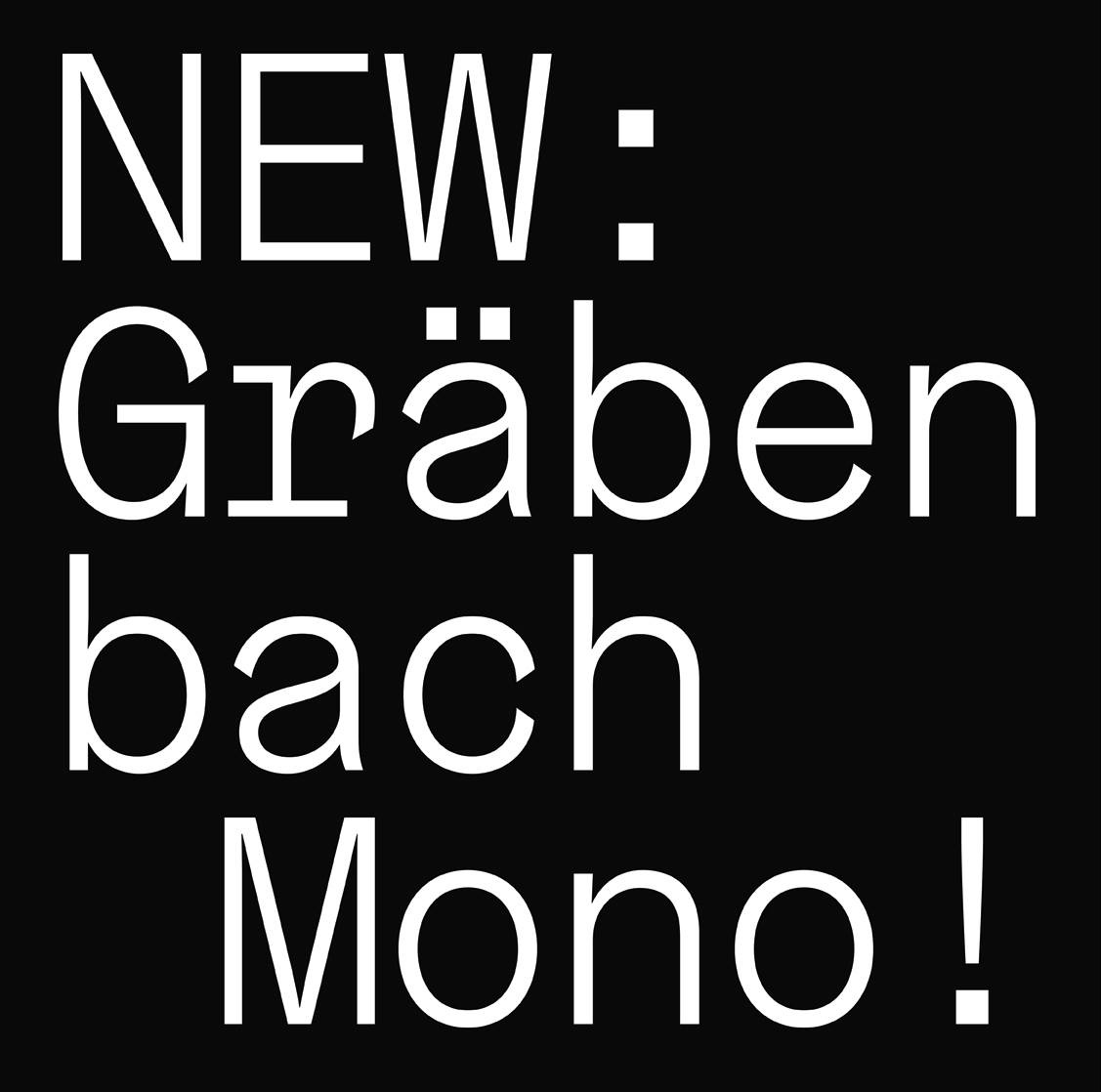 Шрифт Grabenbach Mono