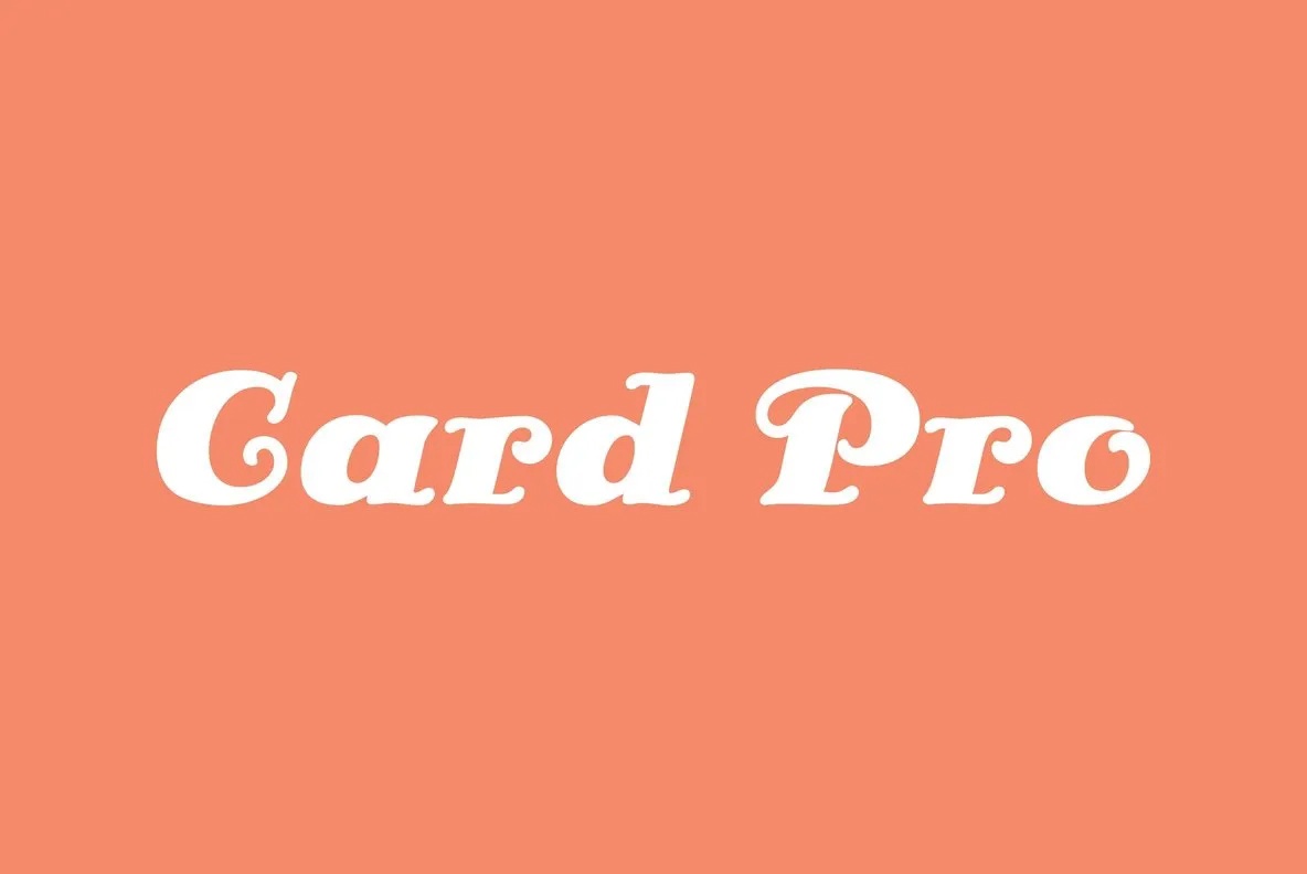 Шрифт Card Pro