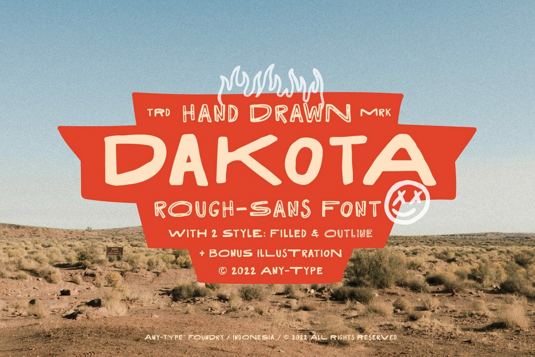 Шрифт Dakota Rough Sans
