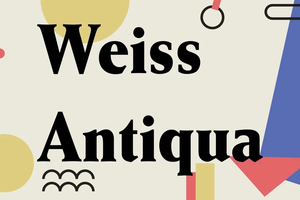 Шрифт Weiss Antiqua