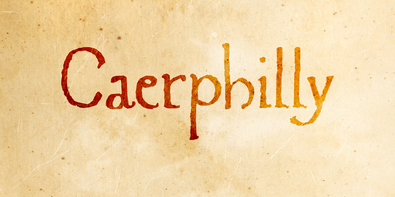 Шрифт Caerphilly
