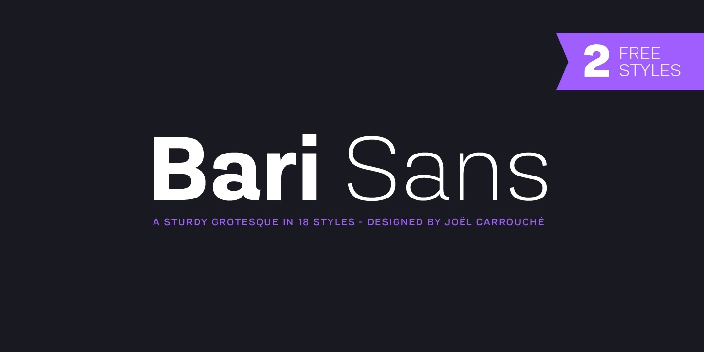 Шрифт Bari Sans