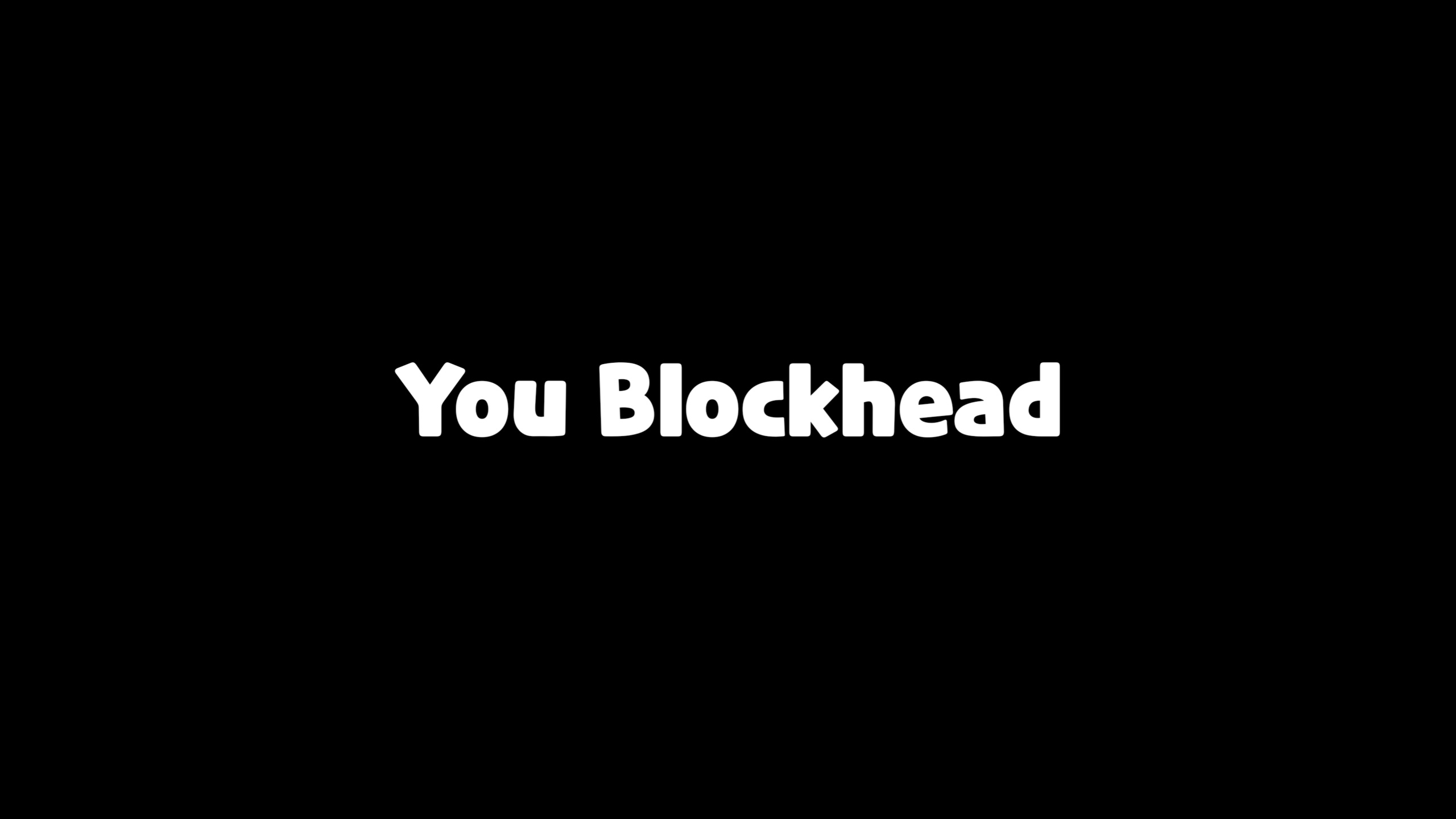 Шрифт You Blockhead