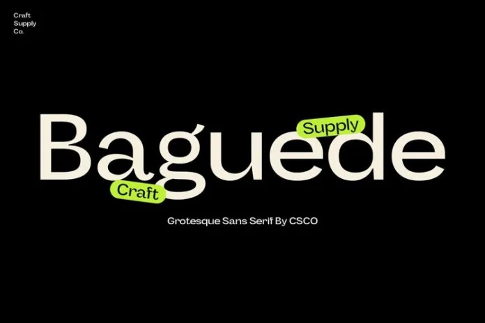Шрифт Baguede
