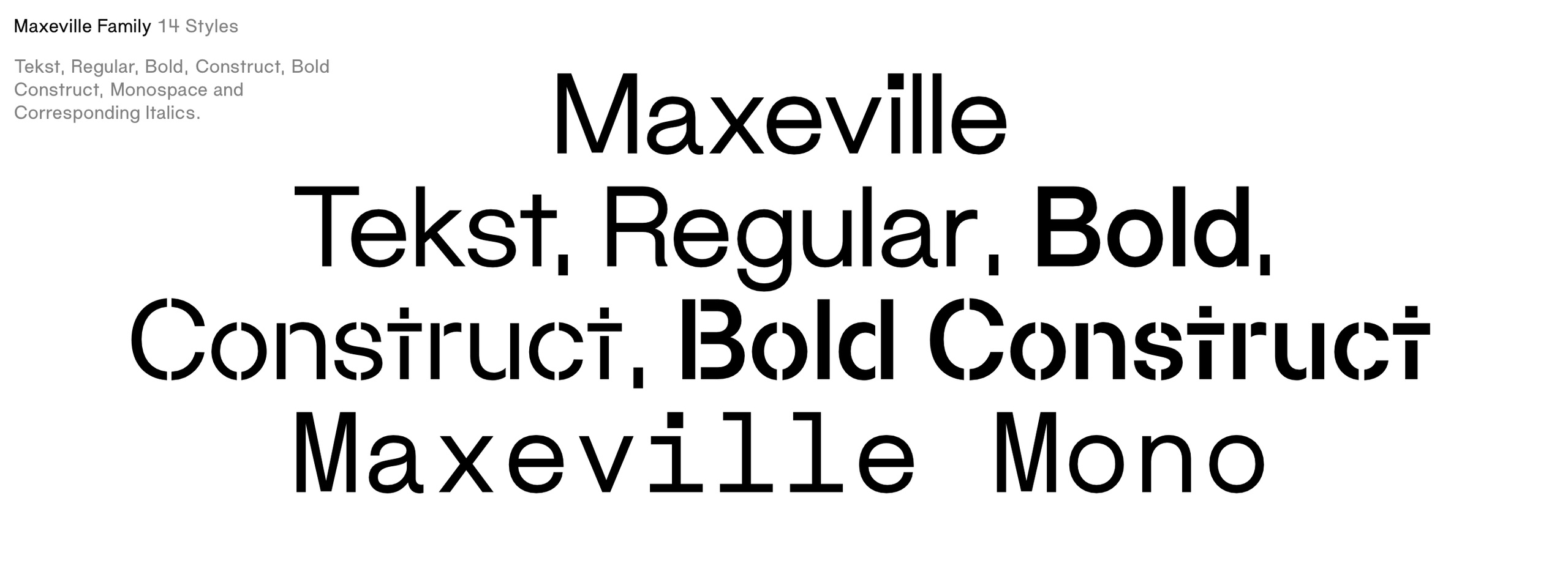 Шрифт Maxeville