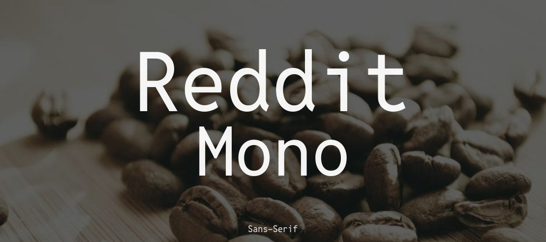 Шрифт Reddit Mono