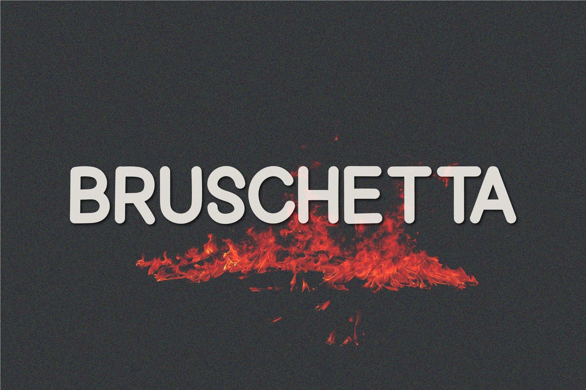Шрифт Bruschetta