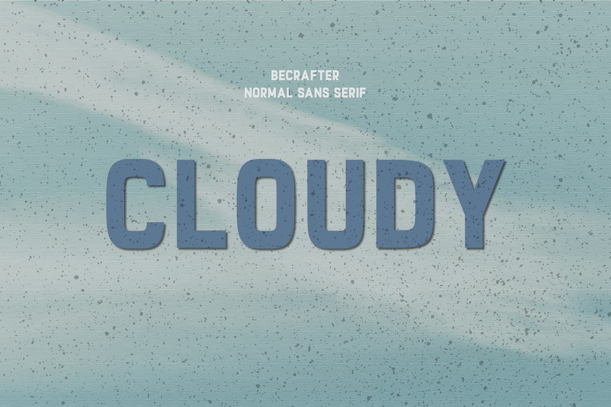 Шрифт Cloudy