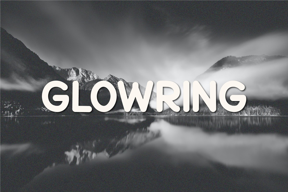 Шрифт Glowring