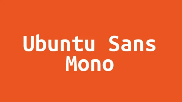 Шрифт Ubuntu Sans Mono