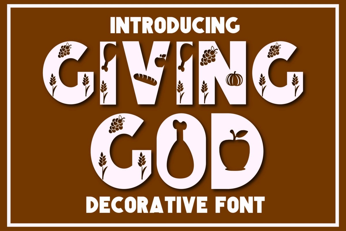 Шрифт Giving God