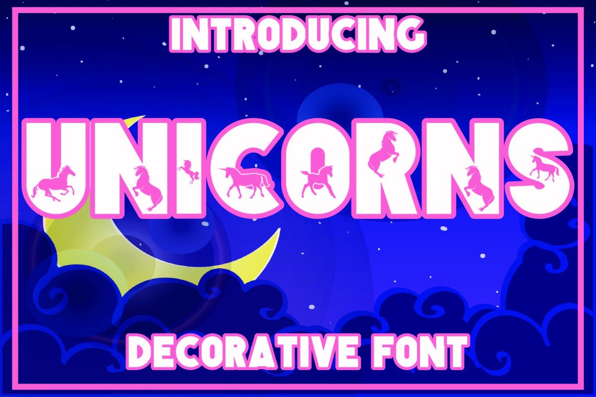 Шрифт Unicorns