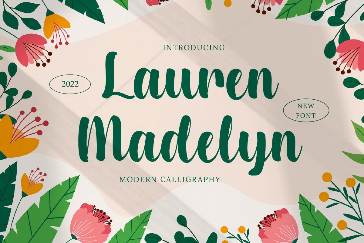 Шрифт Lauren Madelyn