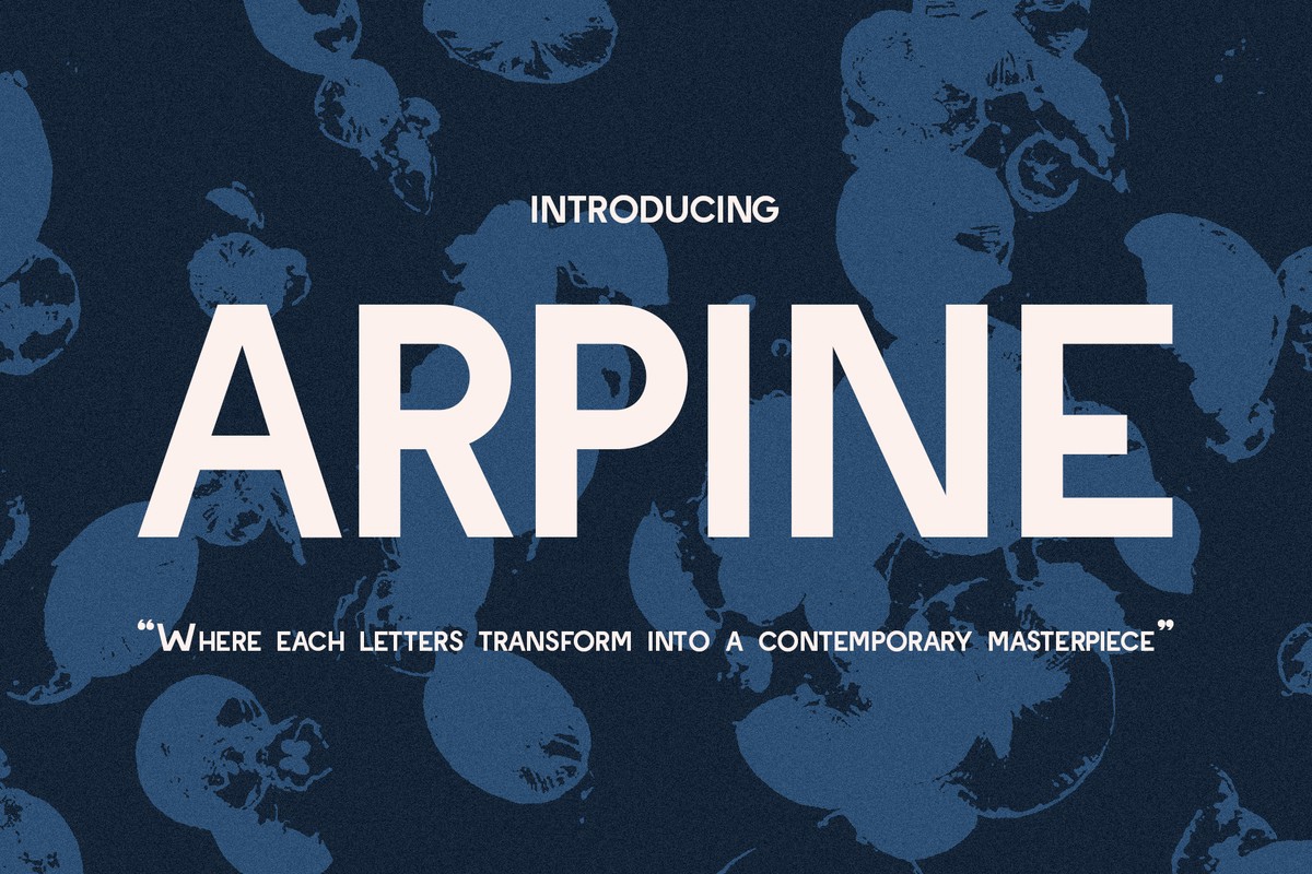 Шрифт CF Arpine