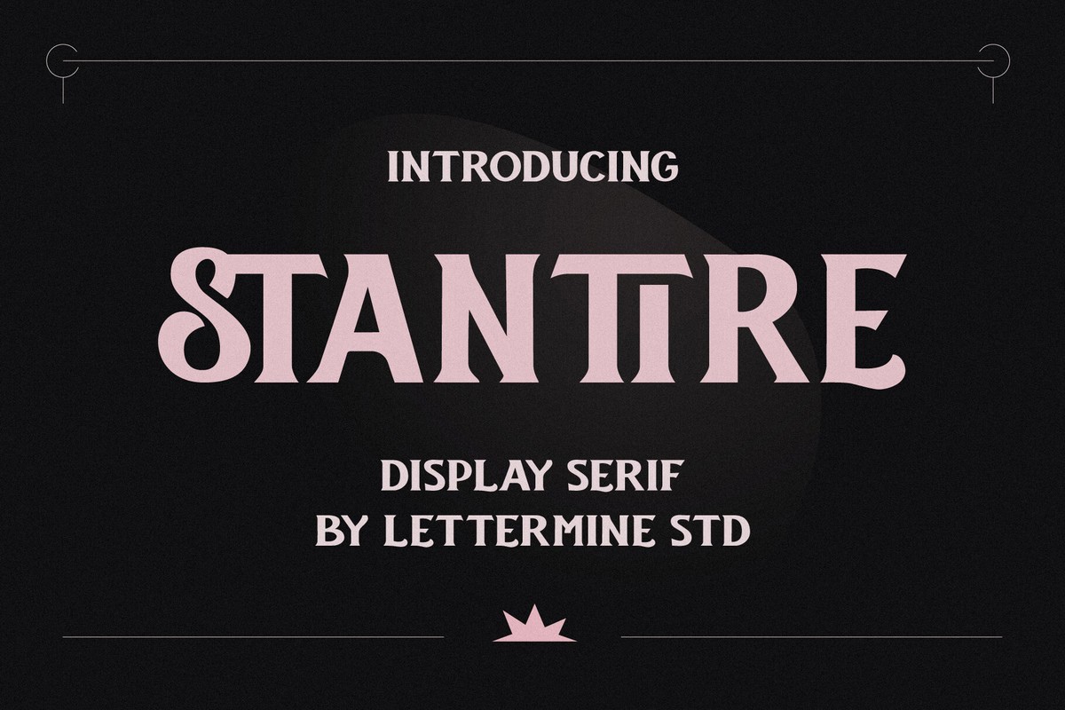 Шрифт Stantire