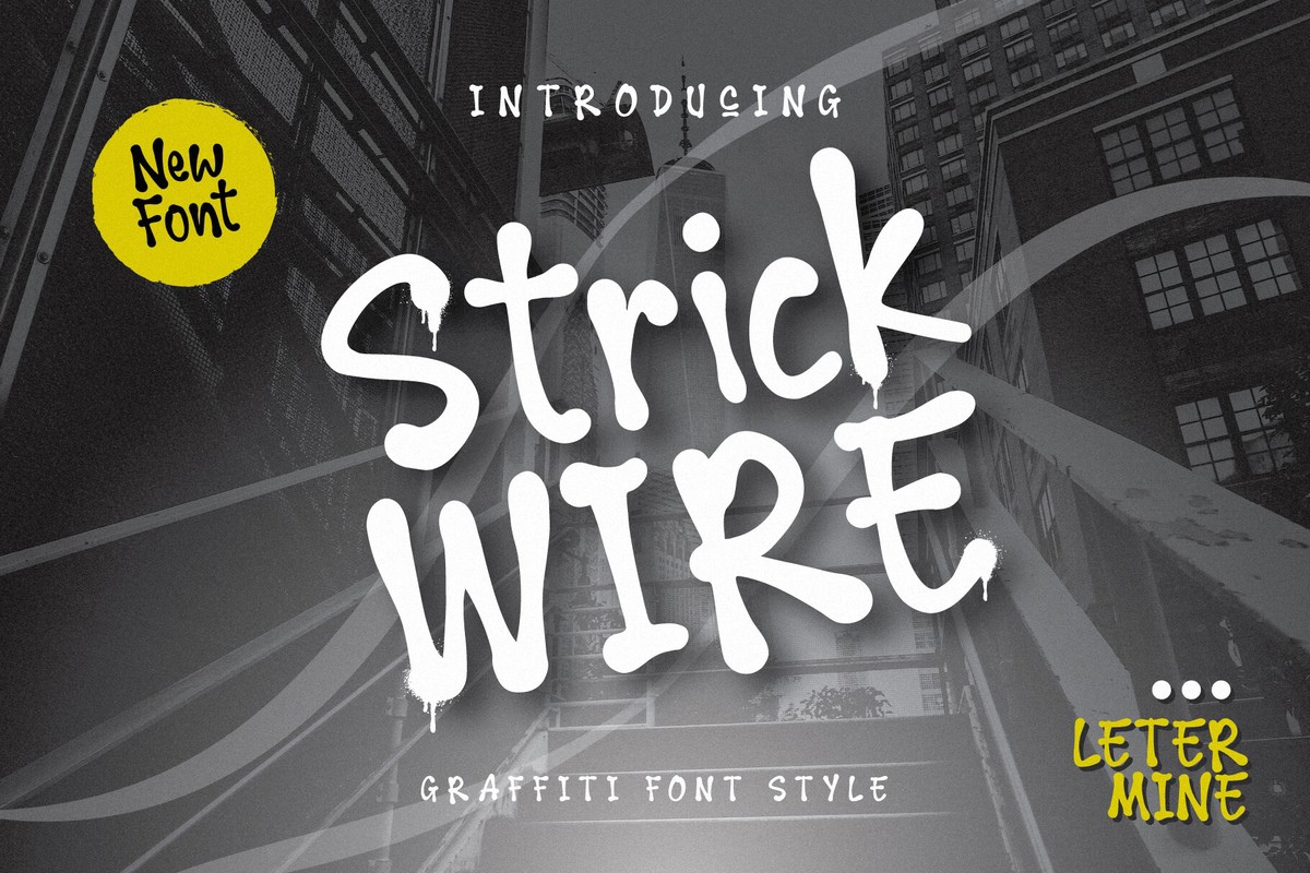 Шрифт Strick Wire