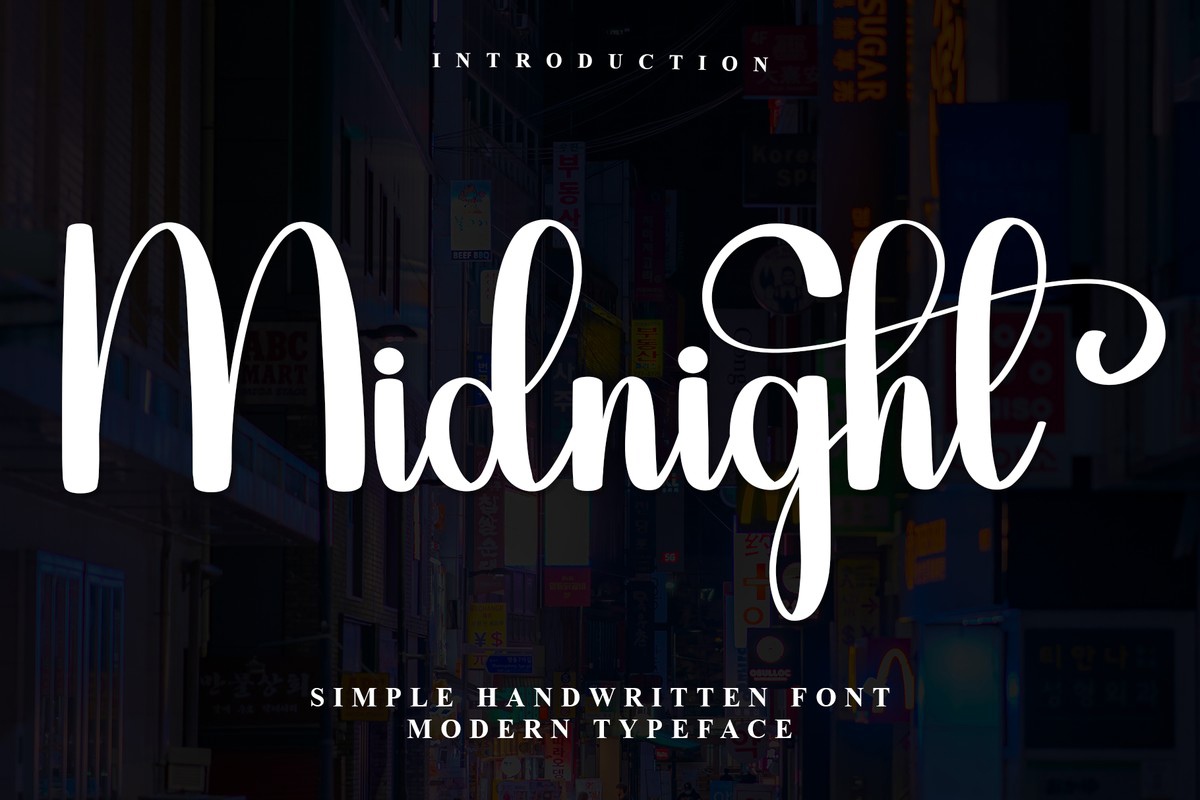 Шрифт Midnight