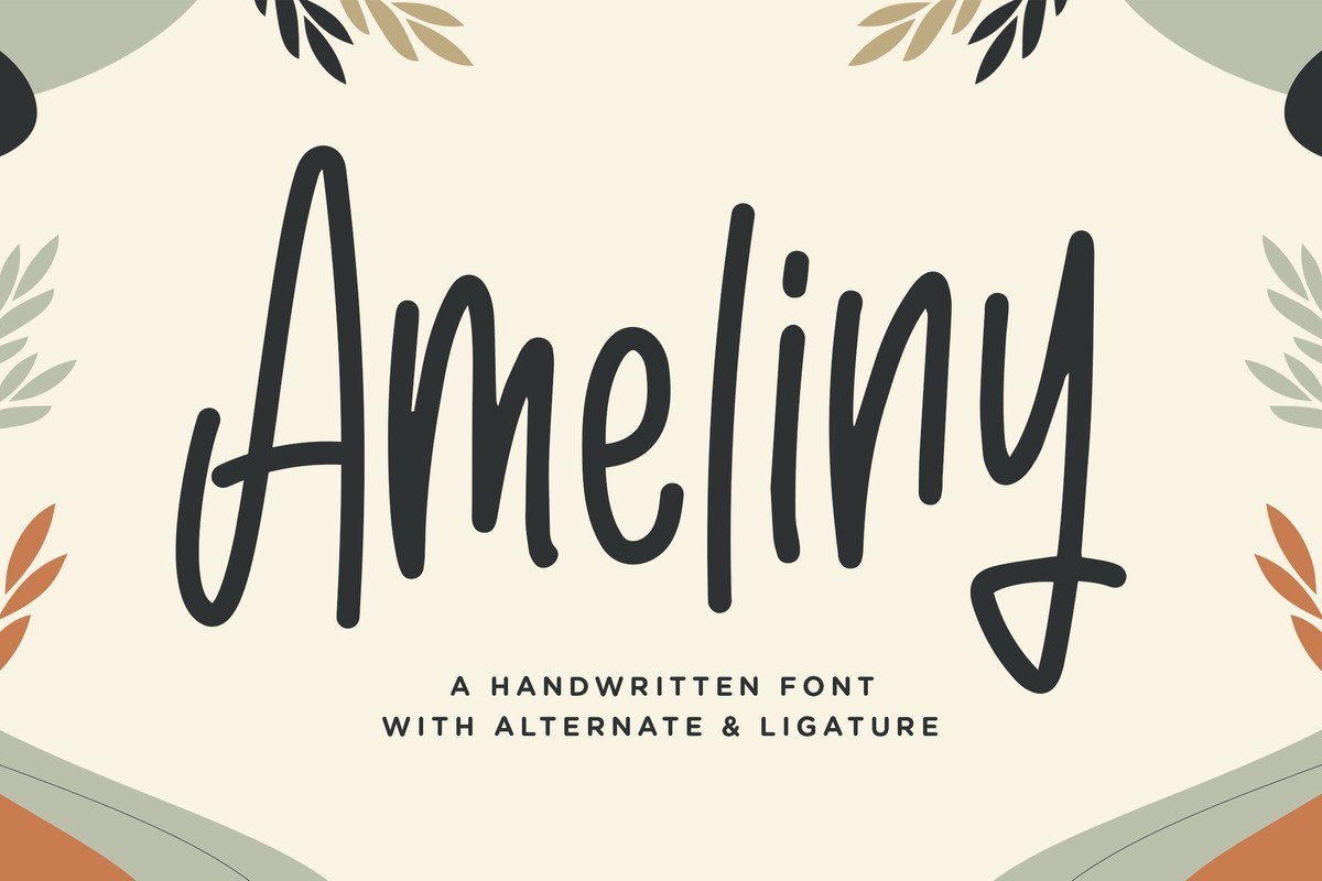 Шрифт Ameliny