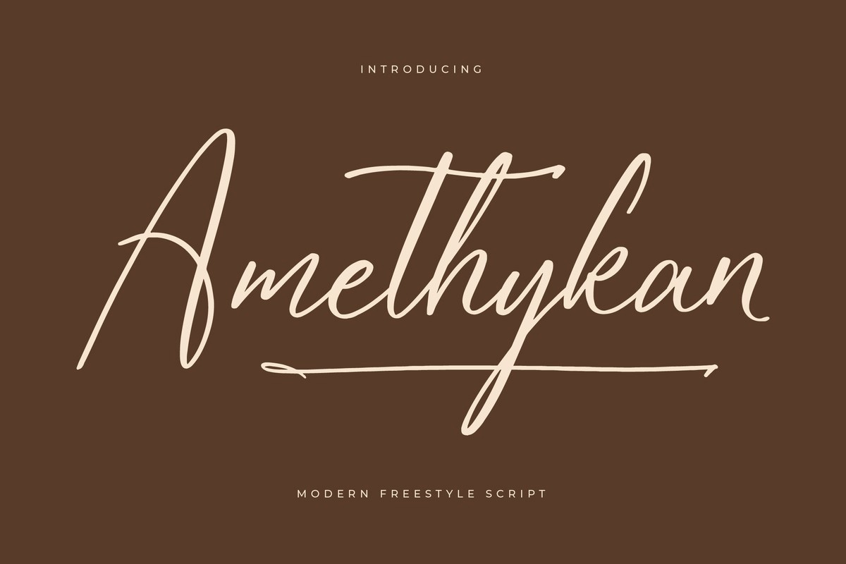 Шрифт Amethykan