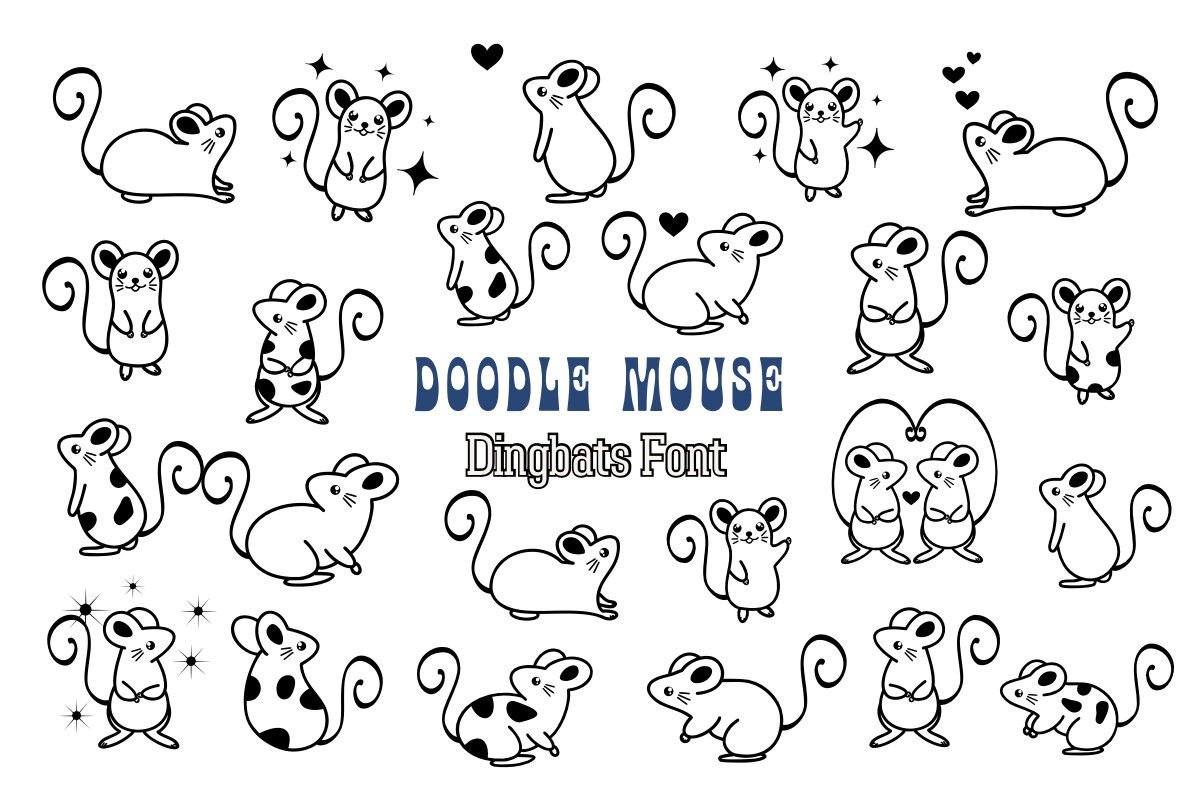 Шрифт Doodle Mouse