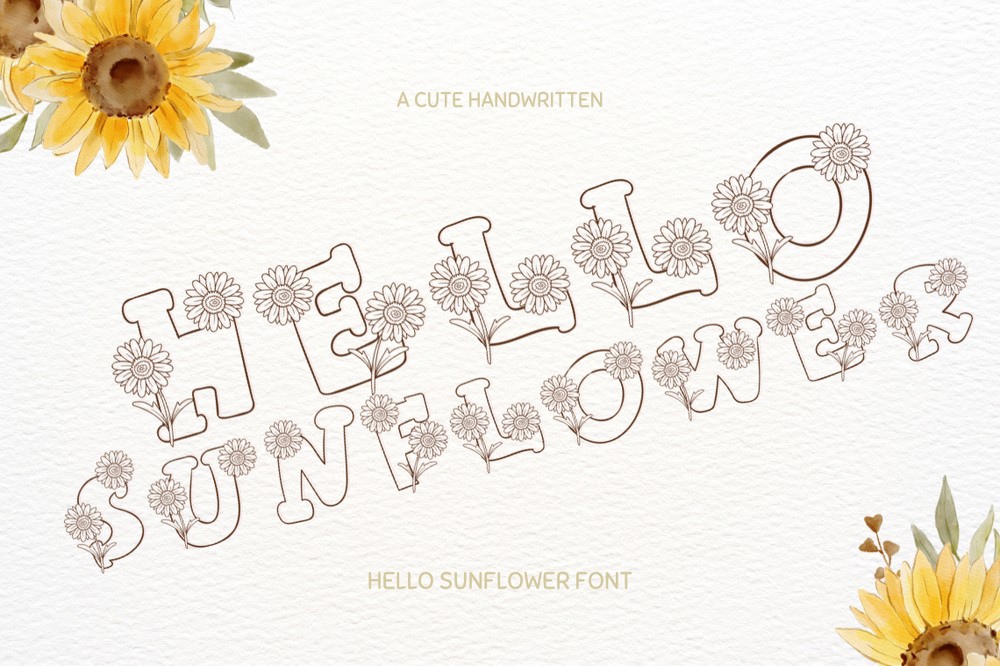 Шрифт Hello Sunflower