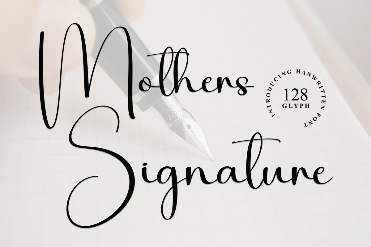 Шрифт Mothers Signature