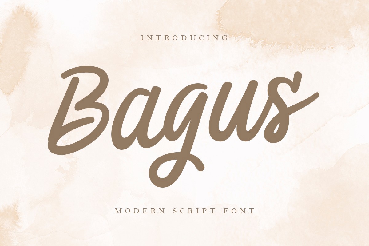 Шрифт Bagus