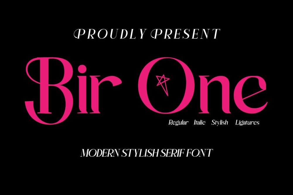 Шрифт Bir One