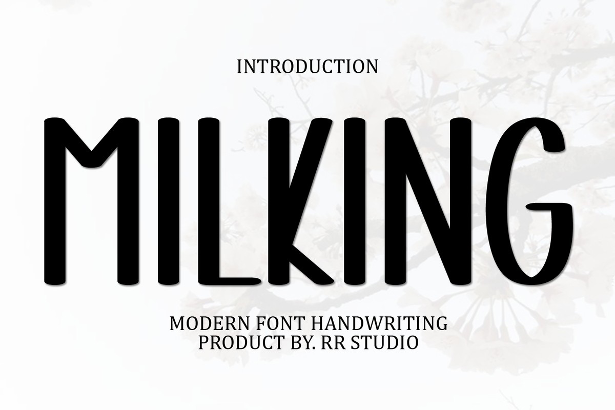 Шрифт Milking