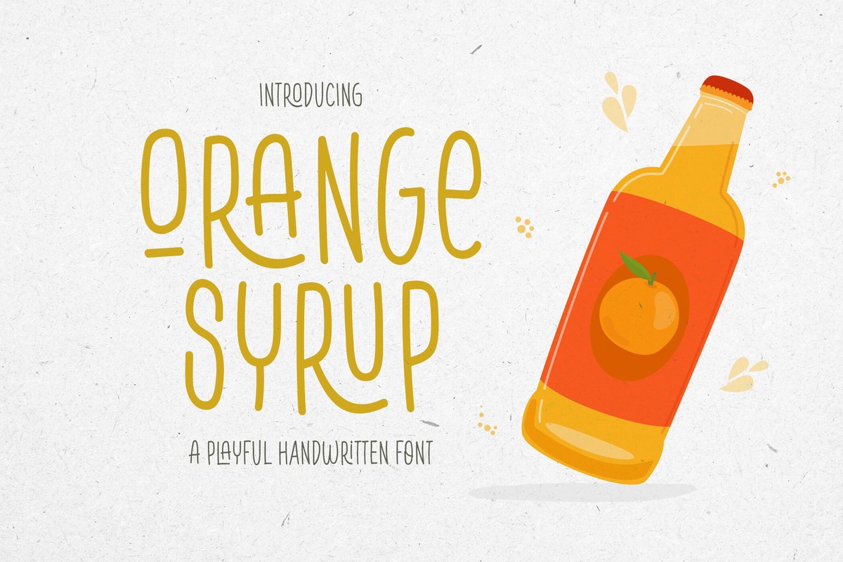 Шрифт Orange Syrup