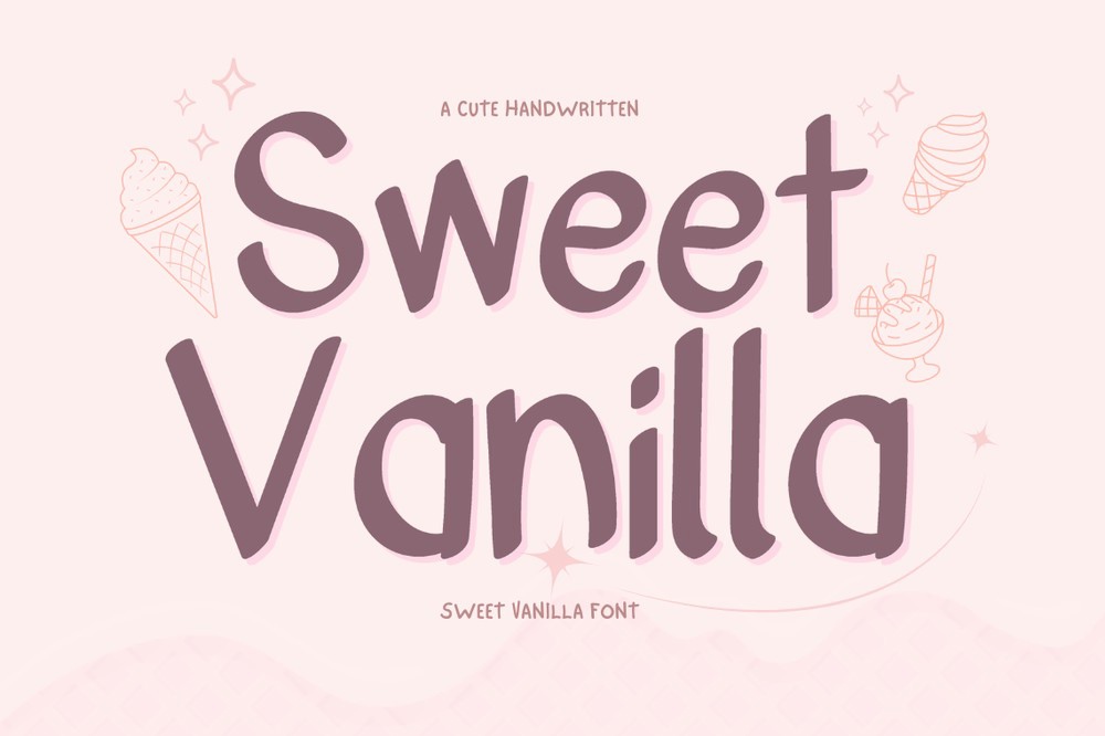 Шрифт Sweet Vanilla