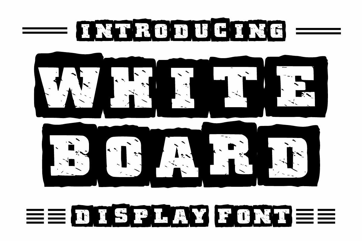Шрифт White Board